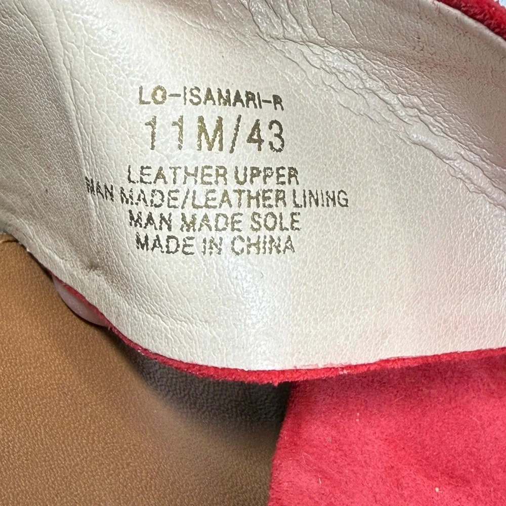 Louise et Cie Isamari‎ Red Suede Espadrille Slingback Sandals 11M LO-ISAMARI-R